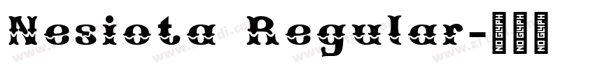 Nesiota Regular字体转换